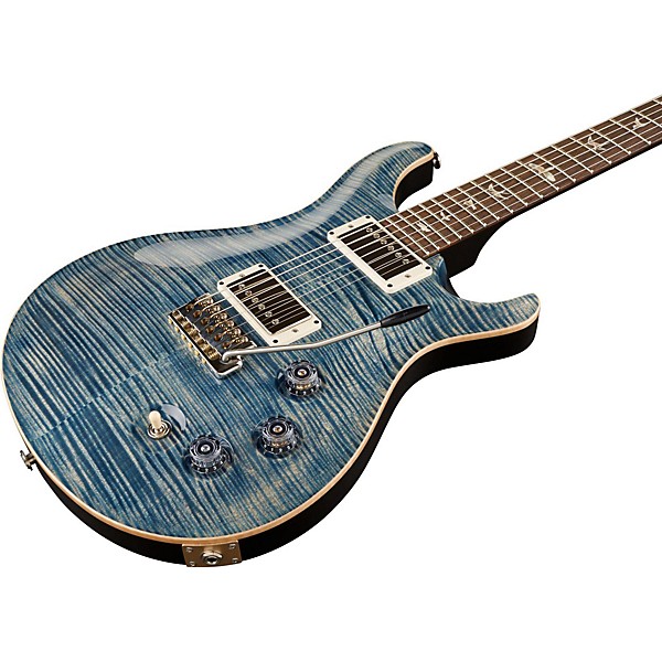 PRS DGT Flame 10 Top Electric Guitar with Bird Inlays Faded Whale Blue