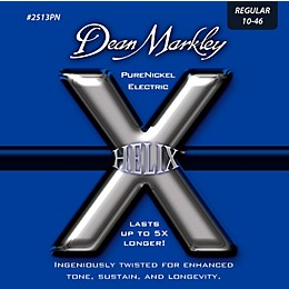 Dean Markley Helix Pure Nickel Regular Electric Guitar Strings (10-46)