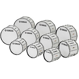 Yamaha 18" x 14" 8300 Series Field-Corps Marching... Yamaha 18" x 14" 8300 Series Field-Corps Marching Bass Drum White Forest