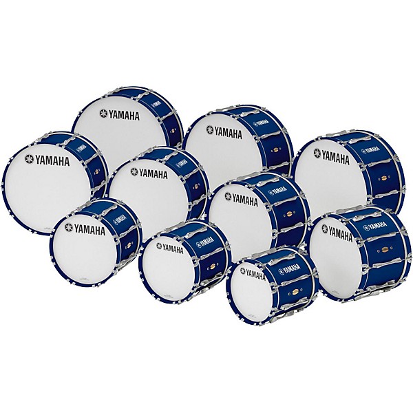 Yamaha 16" x 14" 8300 Series Field-Corps Marching Bass Drum Blue Forest