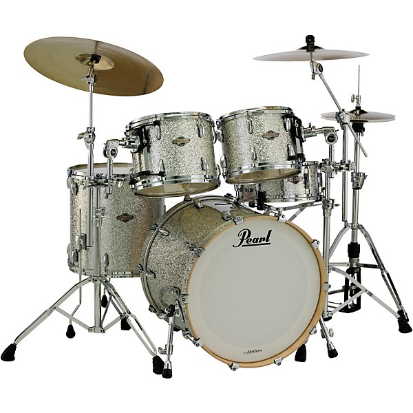 Pearl Masters BCX924XP Birch 4-Piece Shell Pack with 22" Bass Drum Silver Glitter