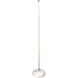 On-Stage Quarter-Turn Round Base Microphone Stand White White