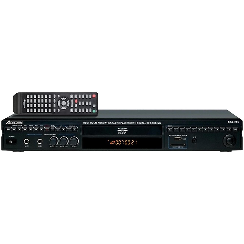 Acesonic Dgx 213 Hdmi Multi Format Karaoke Player With 4X Cdg To Mp3G Converter And Digital Recording (689076431293)