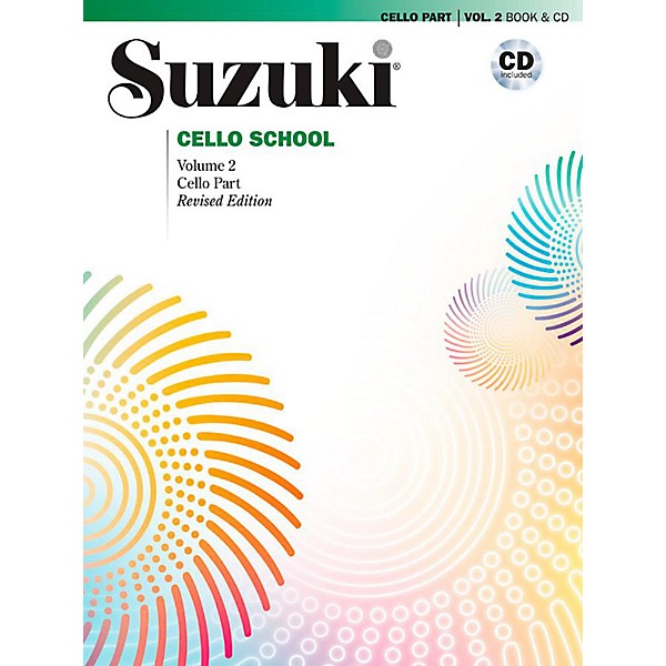 Alfred Suzuki Cello School Book & CD Volume 2 (Revised)