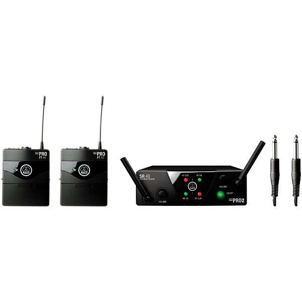 AKG WMS 40 Mini2 Instrument Wireless Microphone Set with D8000M Handheld