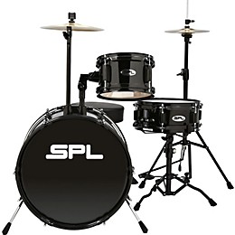 Clearance Sound Percussion Labs D1316 Lil Kicker 3-Piece Drum Kit With Throne Black