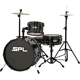 Clearance Sound Percussion Labs D1316 Lil Kicker 3-Piece Drum Kit With Throne Black