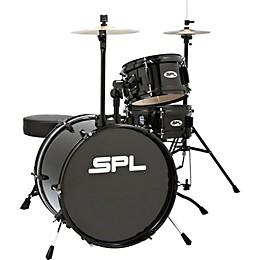 Clearance Sound Percussion Labs D1316 Lil Kicker 3-Piece Drum Kit With Throne Black