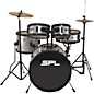 Sound Percussion Labs Kicker Pro  5-Piece Drum Set with Stands, Cymbals and Throne Silver Metallic Glitter thumbnail
