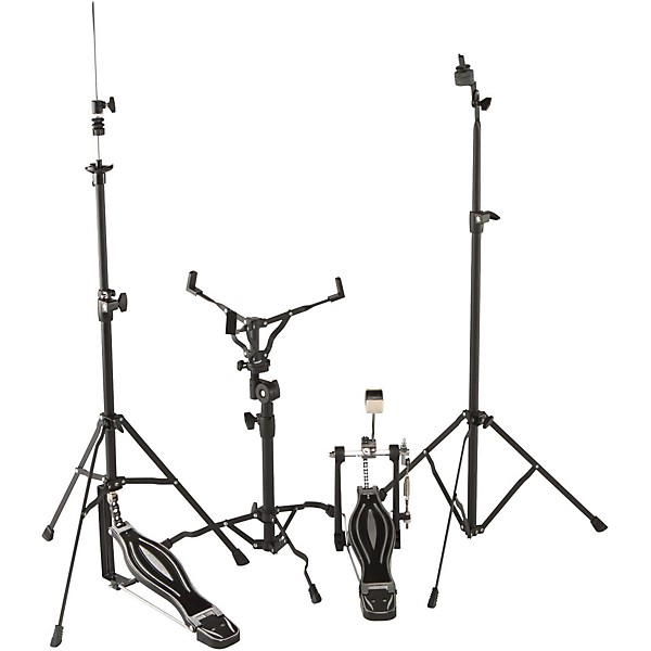Sound Percussion Labs Kicker Pro 5-Piece Drum Set With Stands, Cymbals and Throne Silver Metallic Glitter
