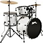 Sound Percussion Labs Unity 5-Piece Drum Set with Hardware, Cymbals and Throne White