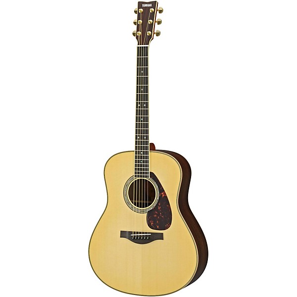 Yamaha LL16R L Series Solid Rosewood/Spruce Dreadnought Acoustic-Electric Guitar Natural