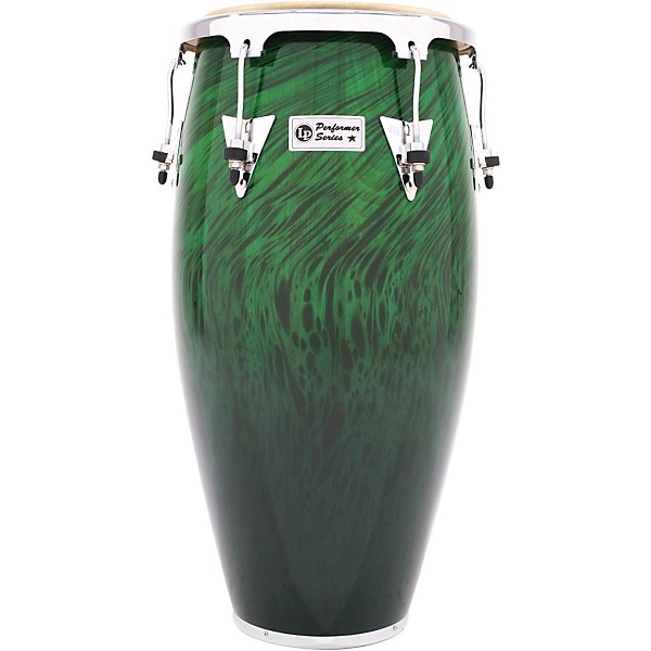 LP Performer Series 3-Piece Conga Set with Chrome Hardware Green Fade