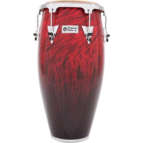 LP Performer Series 3-Piece Conga Set with Chrome Hardware Red Fade