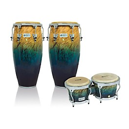 LP Performer Series 2-Piece Conga and Bongo... LP Performer Series 2-Piece Conga and Bongo Set with Chrome Hardware Blue Fade