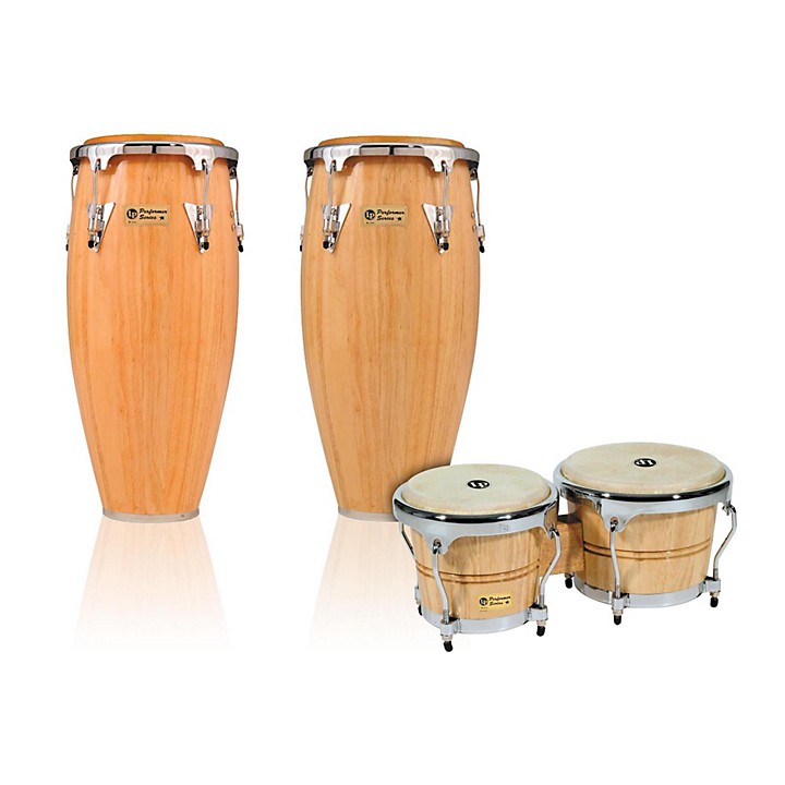LP Performer Series 2Piece Conga and Bongo Set with Chrome Hardware