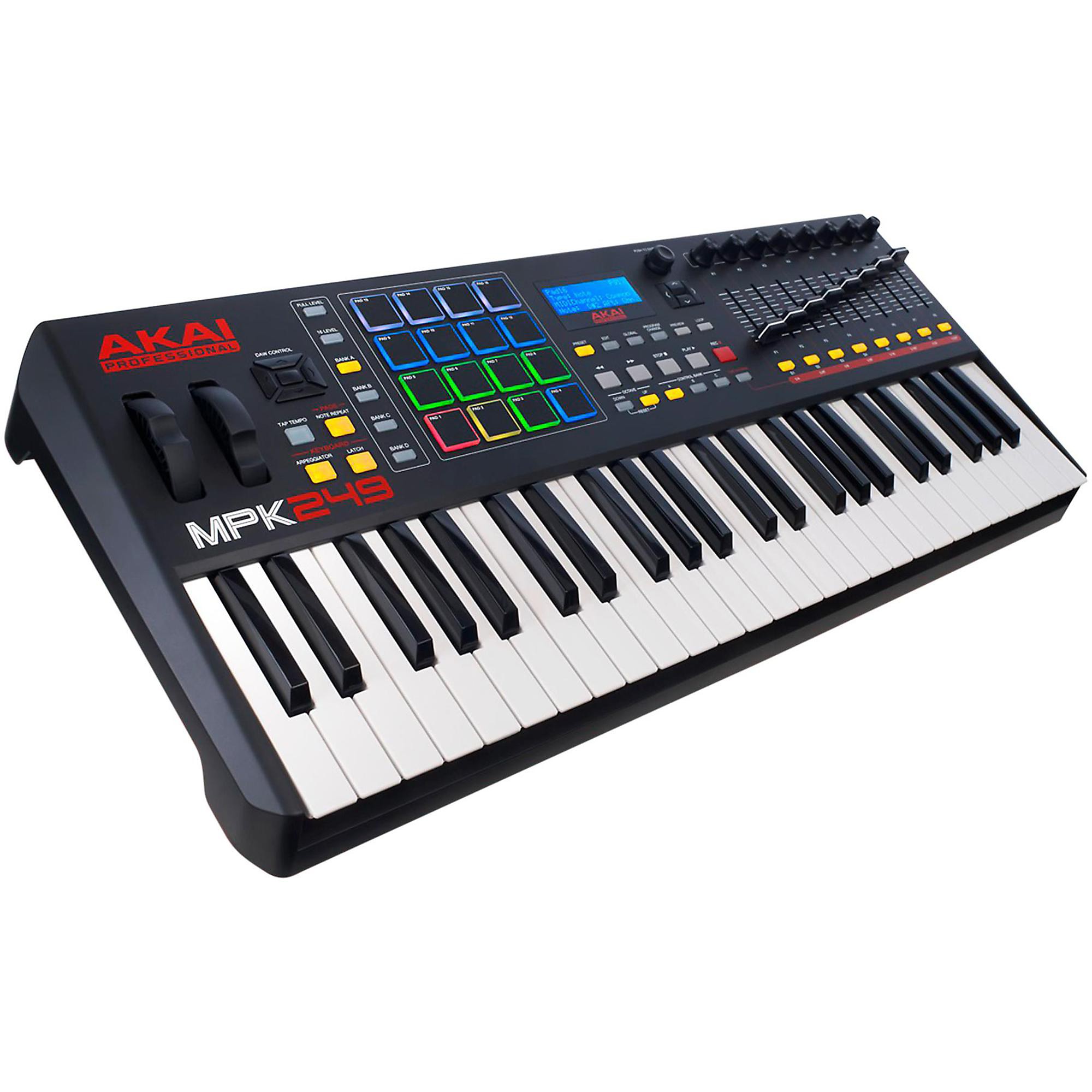 AKAI MPK49 キーボード MIDIキーボード パッド サンプラー Akai Professional MPK249 49-Key Controller | Guitar Center