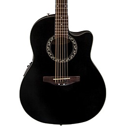 Open Box Applause Balladeer Mid Depth Bowl Acoustic-Electric Guitar Level 1 Black