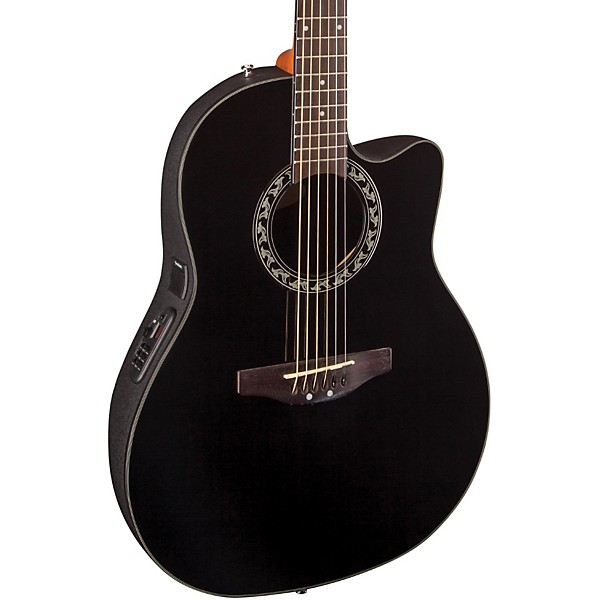 Open Box Applause Balladeer Mid Depth Bowl Acoustic-Electric Guitar Level 1 Black