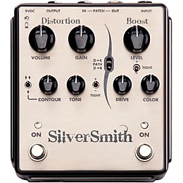 Open Box Egnater Silversmith Distortion/Boost Guitar Effects Pedal Level 2 Regular 190839184429