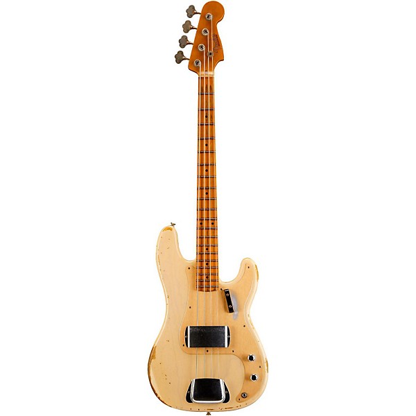 Fender Custom Shop 1957 Precision Bass Heavy Relic Electric Bass Guitar Vintage Blonde