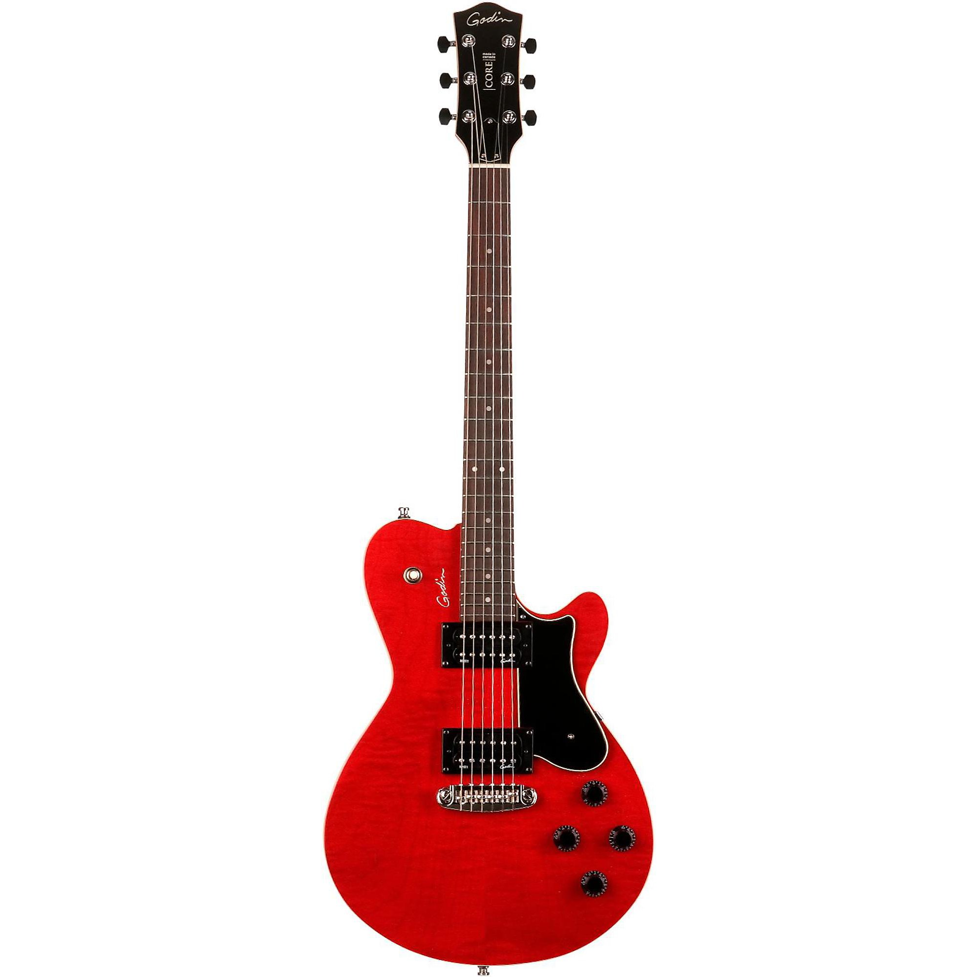 Open Box Godin Core HB GT Electric Guitar Transparent Red | Guitar