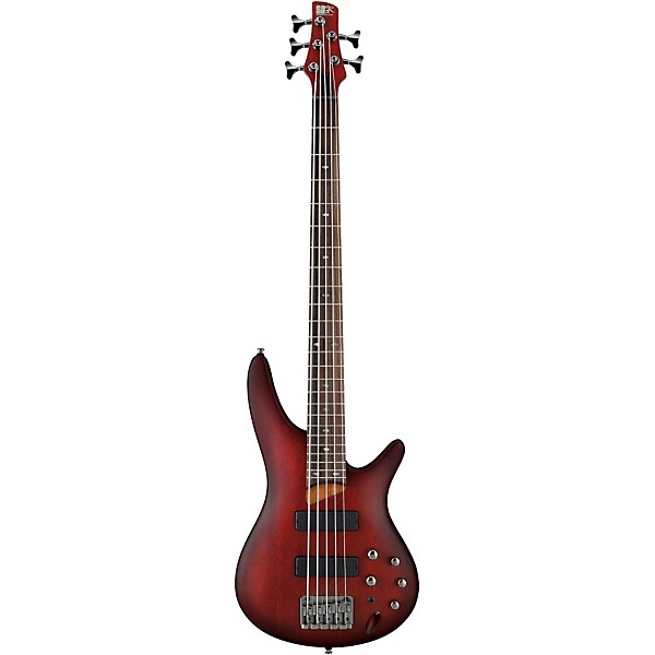 Open Box Ibanez SR505 5-String Electric Bass Guitar Level 1 Blackberry Sunburst