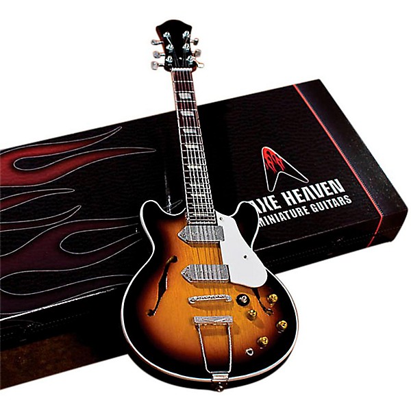 Axe Heaven John Lennon Classic 1965 Sunburst Casino Miniature Guitar Replica Collectible