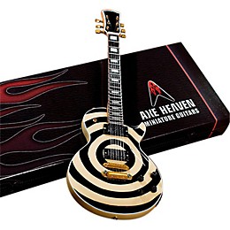 Axe Heaven Zakk Wylde Signature Cream Bullseye Les Paul Miniature Guitar Replica Collectible