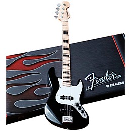Open Box Axe Heaven Fender Jazz Bass Black Miniature Guitar Replica Collectible Level 1