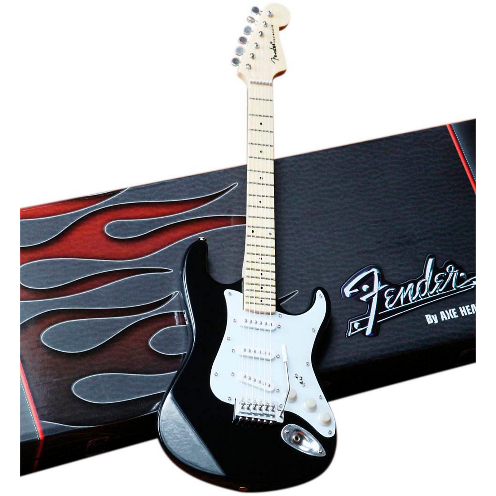Fender™ Strat™ Classic Black Miniature Guitar Replica - Officially Licensed