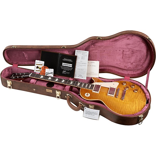 Gibson Custom 2013 1959 Les Paul Reissue GLOSS Electric Guitar Lemon Burst