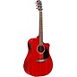 Fender Classic Design Series CD-140SCE Mahogany Cutaway Dreadnought Acoustic-Electric Guitar Cherry Red