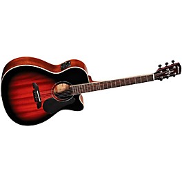 Blemished Alvarez Artist Series 66 OM/Folk All Mahogany Solid Top Acoustic-Electric Guitar Level 2 Deep Gloss Vintage Sunb...