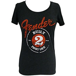 Fender Built 2 Inspire Ladies T-Shirt Black Large
