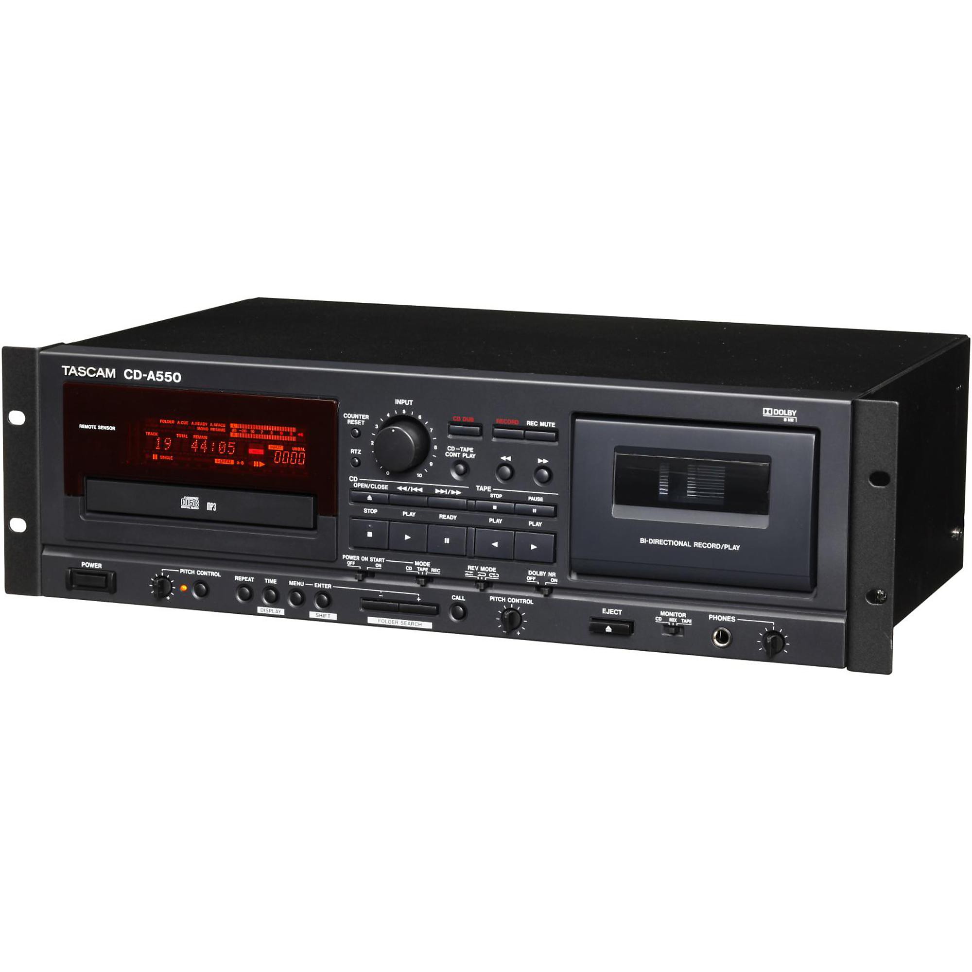TASCAM CD-A550 CD Player/Cassette Recorder | Guitar Center