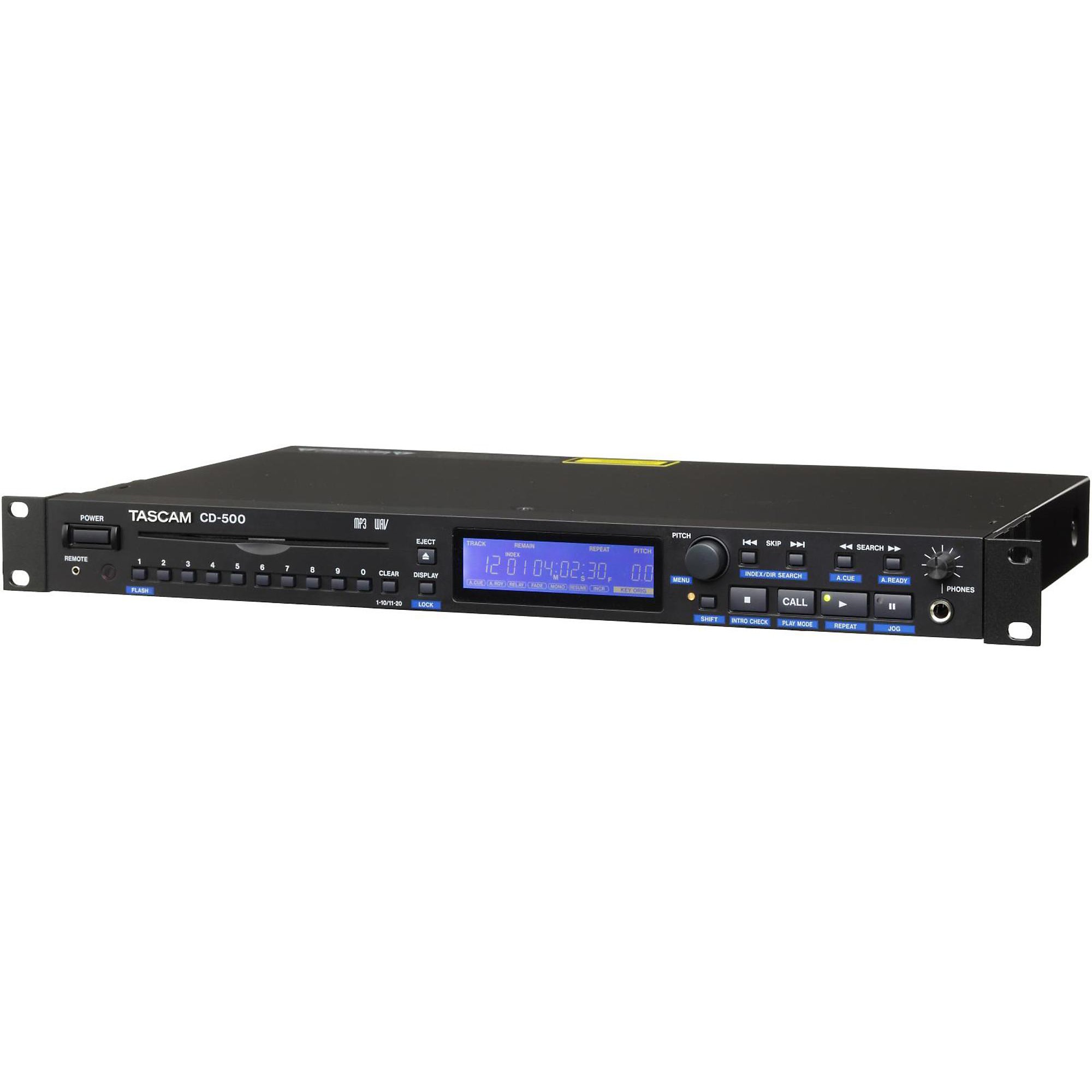 TASCAM CD-500 Single Rackspace CD Player | Guitar Center