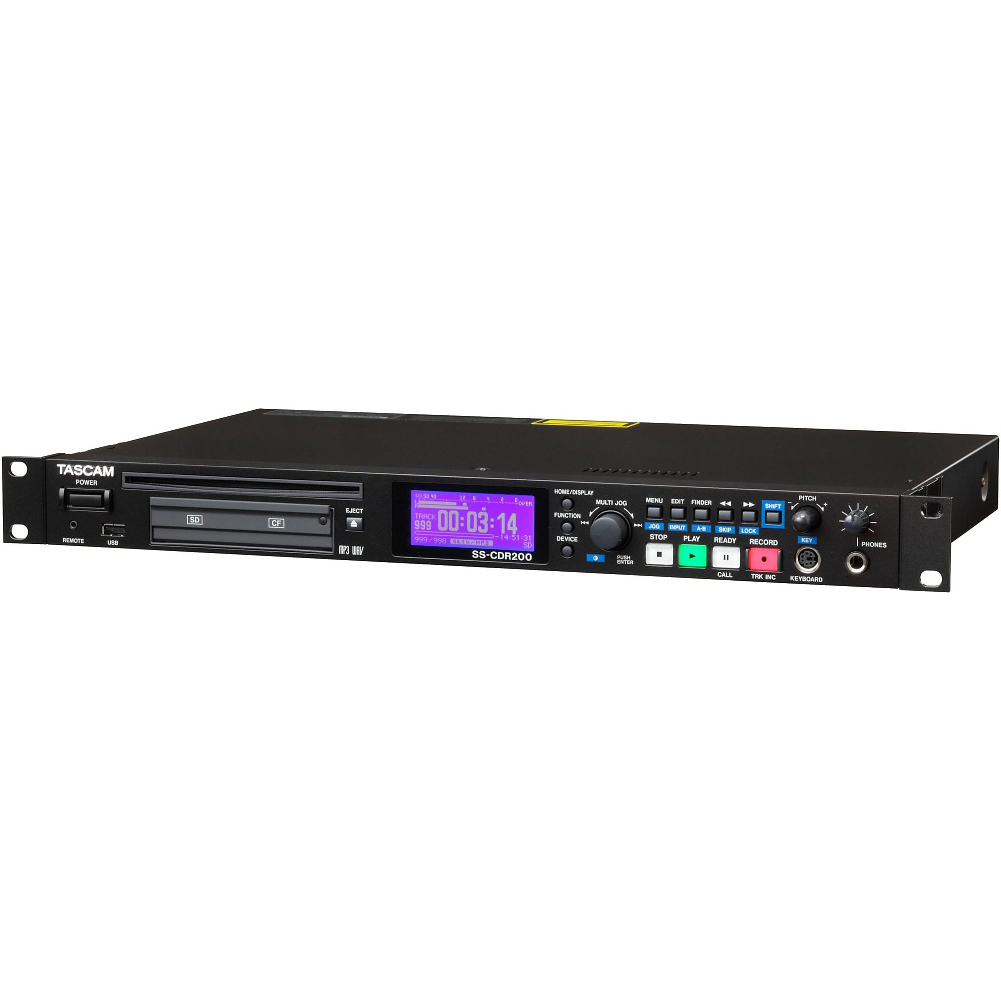 タスカム USB・SD・CF・CDレコーダー SS-CDR200 美品 Open Box TASCAM SS-CDR200 Professional Solid State and CD Recorder