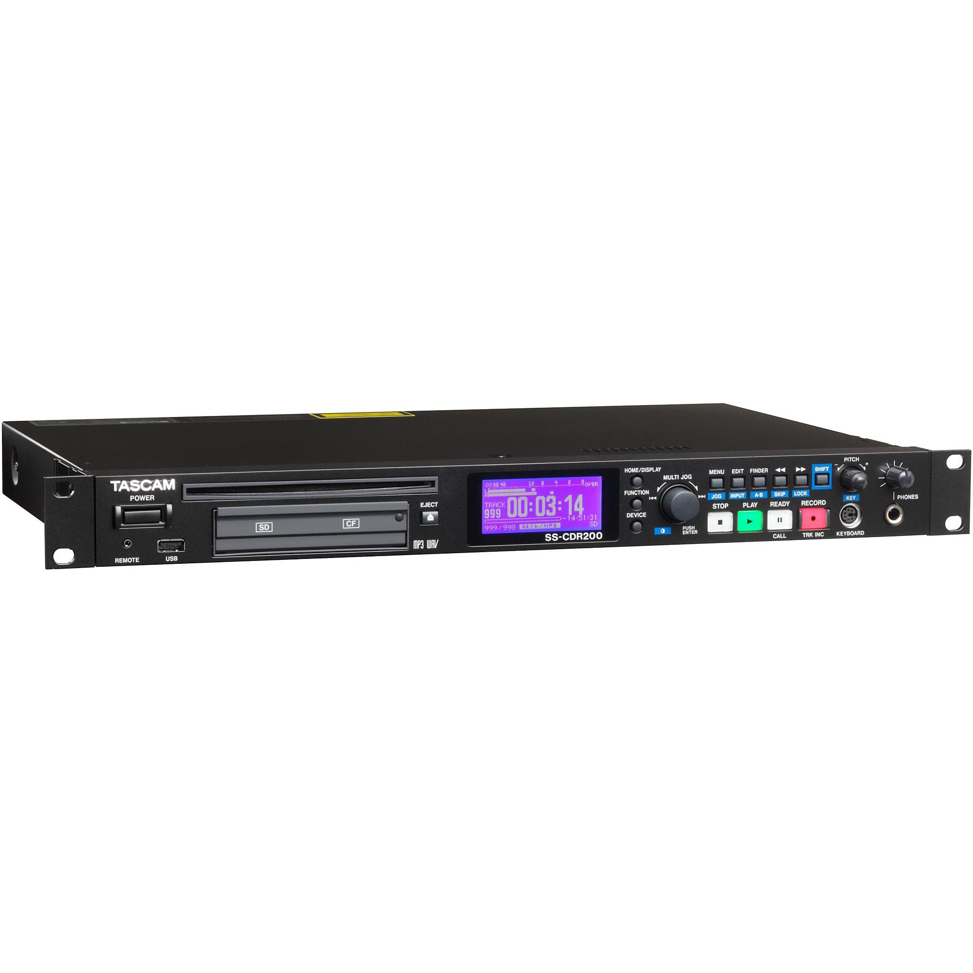 Open Box TASCAM SS-CDR200 Professional Solid State and CD Recorder