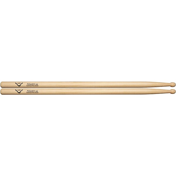 Vater Power Wood Tip Drum Sticks - Pair 3A Natural