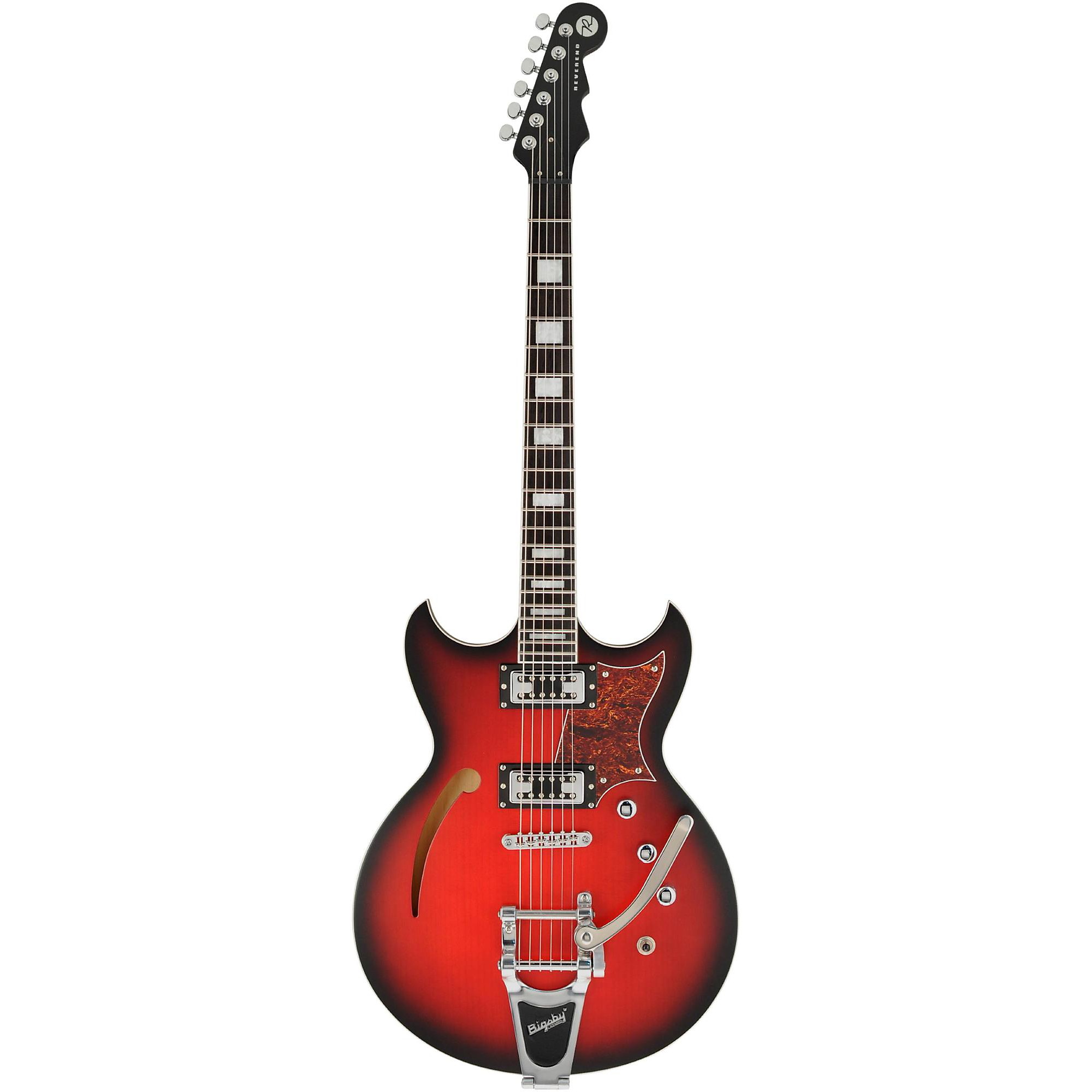Reverend Tricky Gomez Hollowbody Electric Guitar Satin Red