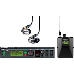Open Box Shure PSM900 System with P9RA Rechargeable Bodypack Receiver and SE425CL Sound Isolating Earphones Level 1 Band G6 Clear