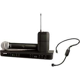 Open Box Shure BLX1288 Combo System with PGA31 Headset microphone and PG58 handheld microphone Level 2 Band J11 197881134143