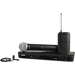 Open Box Shure BLX1288 Combo System With CVL Lavalier microphone and PG58 handheld microphone Level 1 Band H11