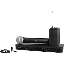 Shure BLX1288 Combo System W... Shure BLX1288 Combo System With CVL Lavalier Microphone and PG58 Handheld Microphone Band H11