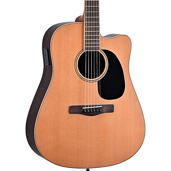 Open Box Mitchell Element Series ME2CEC Dreadnought Cutaway Acoustic-Electric Guitar Level 2 Natural, Indian Rosewood back...