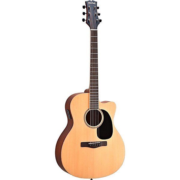 Open Box Mitchell Element Series ME1ACE Auditorium Cutaway Acoustic-Electric Guitar Level 1 Natural Striped Sapele, Solid ...