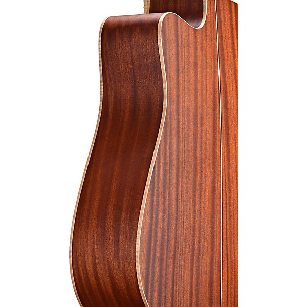 Open Box Mitchell Element Series ME1ACE Auditorium Cutaway Acoustic-Electric Guitar Level 1 Natural Striped Sapele, Solid ...