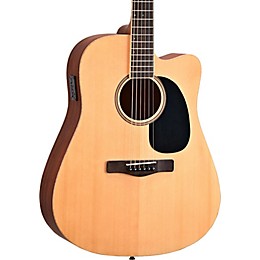 Open Box Mitchell Element Series ME1CE Dreadnought Cutaway Acoustic-Electric Guitar Level 1 Natural Striped Sapele, Solid Spruce Top