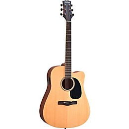 Open Box Mitchell Element Series ME1CE Dreadnought Cutaway Acoustic-Electric Guitar Level 1 Natural Striped Sapele, Solid Spruce Top